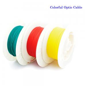 Full Color PMMA Plastic Optical Fiber Cable Flame Retardant Polyolefin Insulated 5M/10M For Car/Home Decoration