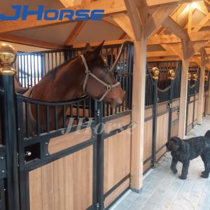 China Horse Stable Equipment stall powder coated hot dipped in black or brown supplier