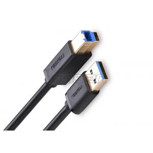 China Black Round Micro USB Data Cable USB 3.0 A To B M / M For Printer Customized Length supplier