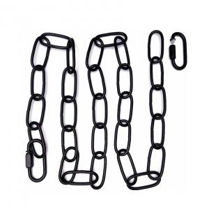 China Black Coated Suspension Chain for Versatile Hanging of Lighting Mirrors or Pictures supplier