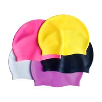 China Customized Hypoallergenic Silicone Waterproof Swim Cap on sale