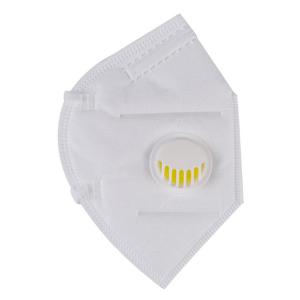 White Color Folding FFP2 Respirator Mask Hanging Ear Type For Public Place