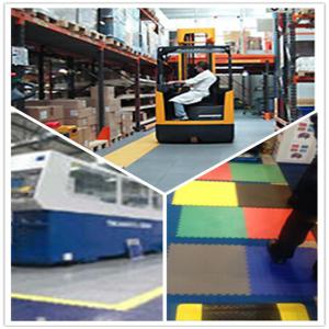 China PVC Interlocking Flooring plastic Floor tile heavy duty warehouse tile supplier