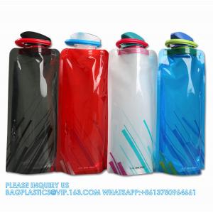 700 Ml Foldable Water Bottles Reusable Water Bottle Collapsible Drinking Bottle Bag For Hiking Adventure Travel