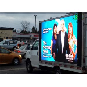 P10 led mobile digital advertising sign trailer , Outdoor Mobile Truck LED Display Full Color screen