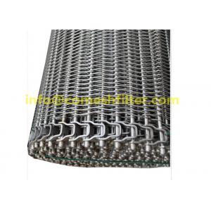 304 316 Stainless Steel Balanced Weave Spiral Cooler Frozen Conveyor Belt for oven baking drying freezer