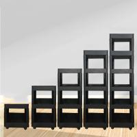 China Multi Layer Shelf Ultra Thin Plastic Storage Trolley Compression Resistance on sale