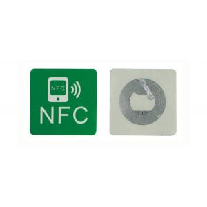 China Plastic RFID 13.56mhz Patrol NFC Tag Sticker Round Waterproof supplier