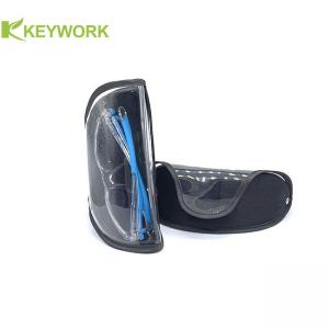 China Semi Soft Sports Sunglasses Case Transparent PVC Outer Covering PC Inner Shell Factory supplier