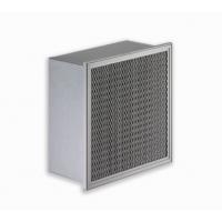 China Heat Resistant Fiberglass Filter Galvanized Steel Frame For Drying Oven Paint for sale