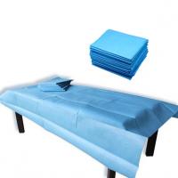 China Beauty Disposable Bed Cover Non Woven , 20-65gsm Disposable Massage Bed Covers on sale