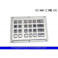 24 teclados numéricos industriales de las llaves del metal a prueba de vandalismo para las gasolineras del quiosco