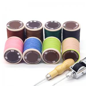 China Hand Knitting 420D/3 Yarn Count Sewing Thread for Leather Bag DIY Bracelets 30 Colors supplier