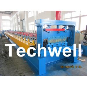 0.8 - 1.5mm Steel Metal Floor Decking Sheet Roll Forming Machine For Roof Floor Deck