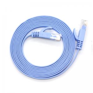 China Flat Cat5E Cat6 Rj45 Patch Cord , Ethernet Network UTP Cat5 Patch Cord supplier