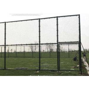 BWG8 To BWG16 PVC Diamond Mesh Fencing 3mm Wire Chain Link Fence