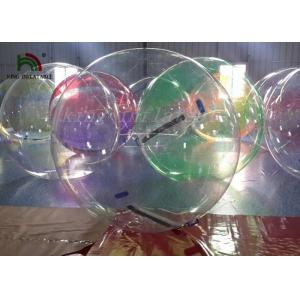 1.0 mm Transparent PVC / TPU Inflatable Walk On Water Ball EN71 Standard