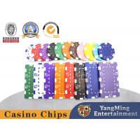 China 11.5g Clay Dice Chip Texas Poker Baccarat Faceless Poker Chip Casino Table Games on sale