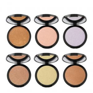 China 6 Color Makeup Pressed Face Makeup Highlighter , Face Highlighter Products For Brighten Skin supplier