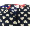 Heart Print Baby Fleece Pram Suit And Hat Sets For Girls OEM / ODM Available