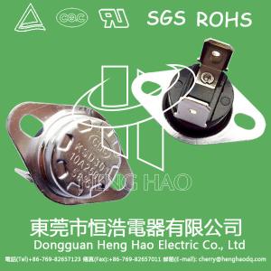 China Temperature Controlled KSD Bimetal Thermostat For Automobile Cooling Fan supplier