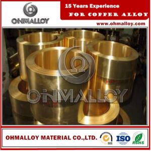 China 0.8 * 150mm Copper Based Alloys Brass Strip / Tape Cu70Zn30 C26000 For Cartridge Case supplier