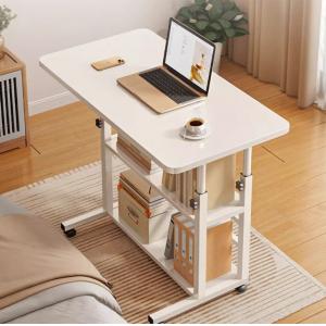 Modern Design Style Waterproof Desktop Column Wooden Mobile Standing Computer Desk for Study
