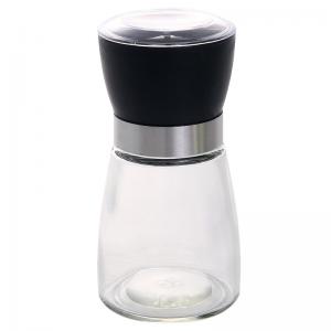 China Mini Glass 100ml Pepper Spice Grinder With Screw Cap supplier
