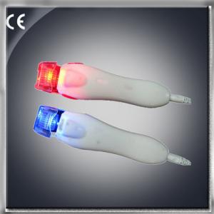 China BEST Led derma roller to be in Titanium Needles Replaceble head with red and blue light supplier