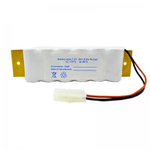 SC1800mAh 7.2 V Exit Sign Emergency Light Ni Cd Battery With Backplate