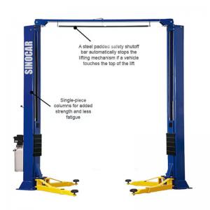 10000lbs Clear Floor Two Post Car Lifts 4500kg Ganty Car Lifter Machine Floor Plate 2 Post Lift