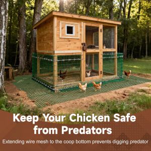China Chicken Coop Predator Proof Apron,Chicken Wire Bottom Predators Resistant,Fence Netting Barrier For Chicken Coop wholesale