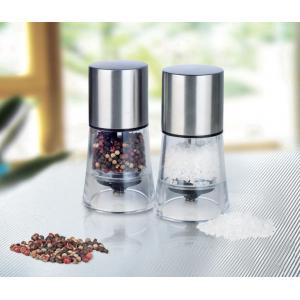 Manual stainless steel salt/pepper mills