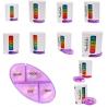 one week 28case plastic spring pill container travel pill case, one day 4case