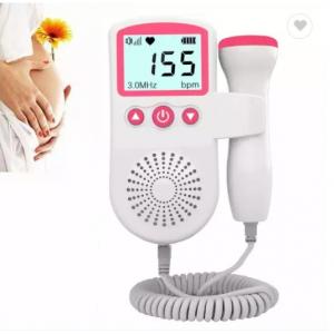 China Ultrasonic Heartbeat Detector Monitor Home Pregnancy Pregnant Fetal Heartbeat Doppler supplier