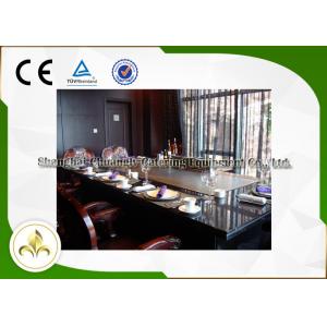 China Commercial / Residential Teppanyaki Grills Table With Exhaust & Purifier System supplier