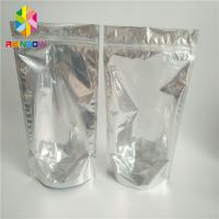 China Custom One Side Clear Small Mylar Plastic Bags With Zip Lock on sale