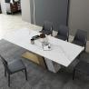 Modern Light Luxury Sintered Stone Multifunctional Dining Table Chair Simple