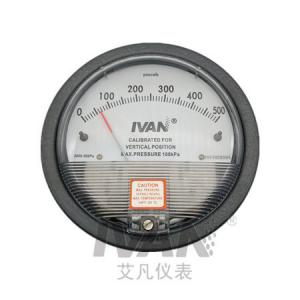 4" Dial Size Differential Pressure Meter for Measuring Pressure Differences up to 1.5kpa