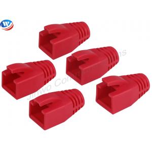 China ABS Plastic Modular Plug Boot Red Cat6 FTP Shielded RJ45 Module supplier