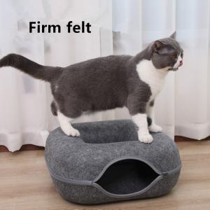 Felt Cat Nest Square Tunnel Cat Nest Cat Pet Toy Furniture Cat Bed Warmers Outdoor Cat Cage Cabin