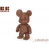 22*12*5cm or customized Fashionable craft wooden bear toys for christmas gift