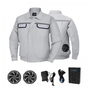 China 5V Power Bank Long Sleeve Cooling Shirt With Fan Air Conditioning Coat supplier