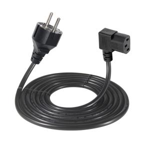 China Cabo de alimentação CEE7-7 para C13 em ângulo reto 1,8m PVC HO5VV-F3G supplier