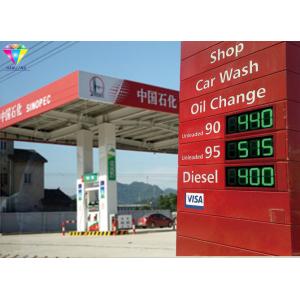 China 6 Inch LED Gas Price Display Petrol Price Groups Setting For Petrol / Gas Station supplier