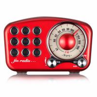 China Built In Mini Wireless Speaker / Stereo Retro Bluetooth Speaker With FM Radio on sale