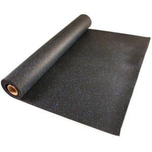 Rubber Roll, USA Made Recycled, Rubber Width 36 in, Rubber Length 4 ft, Rubber Thickness 1/16 in, 60A, Plain Backing