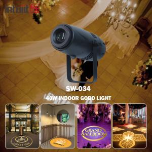 China 40w Indoor Commercial Advertising Gobo Projector Lamp Led logo Floor Projector Welcome Source Factory wholesale