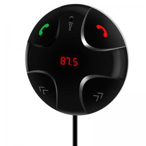China FM Transmitter Bluetooth Fast Car Charger Kit ABS Material With Hands Free supplier