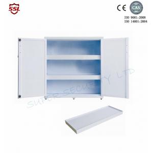 China Dual Doors PP Plastics Corrosive Storage Cabinet For Acid Storage 45 Gallon supplier